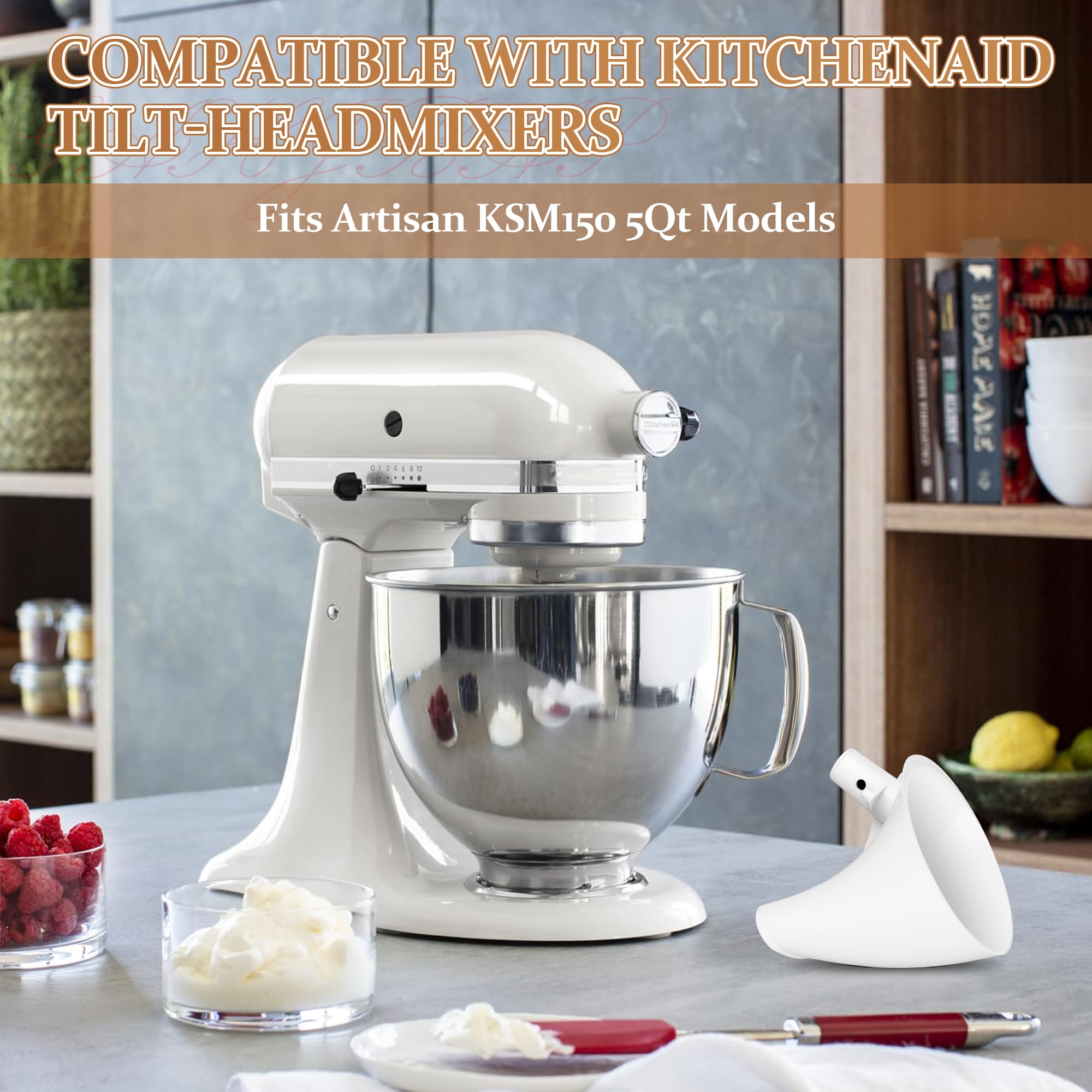 ChangTa wide-mouth flour funnel offers easy ingredient flow.