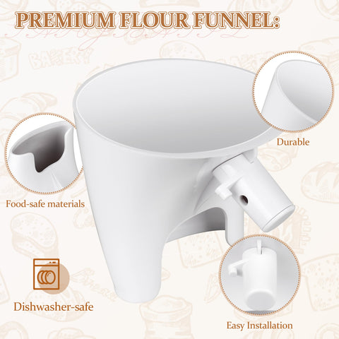 ChangTa hands-free funnel reduces spills and saves counter space.
