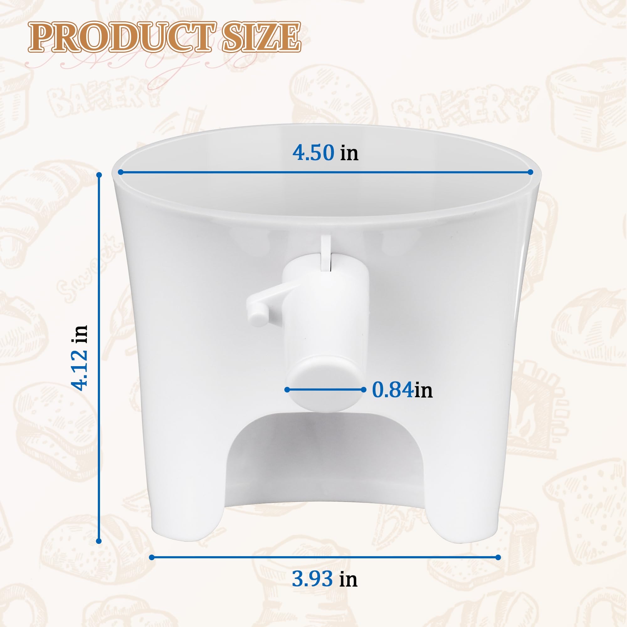 ChangTa funnel for tilt-head mixer ensures precise pouring and minimal splashes.