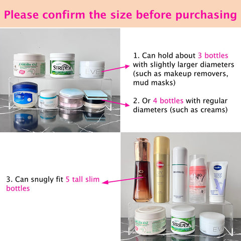 CHANNICORNER 5mm-thick acrylic construction offers durable, clear storage for daily essentials