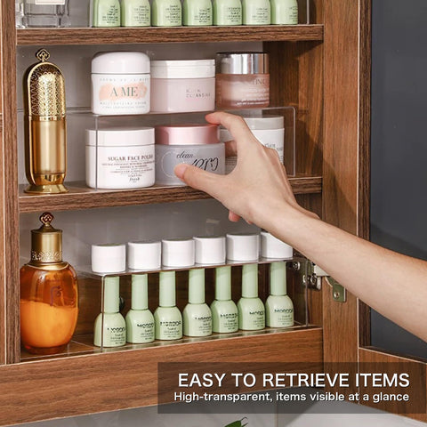 CHANNICORNER clear visibility helps you locate cosmetics and medications quickly
