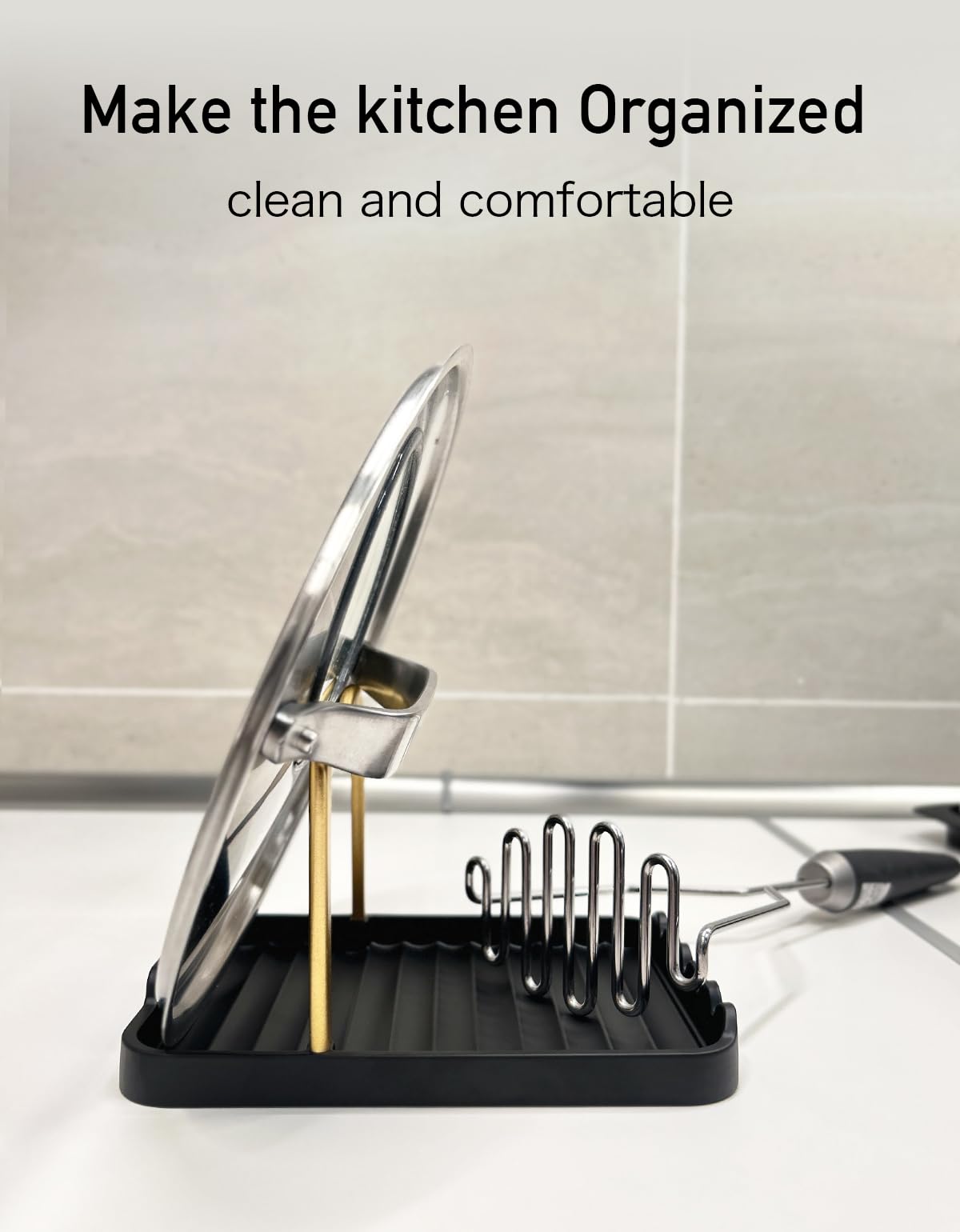 CHANNICORNER tablet stand keeps recipes visible while cooking.