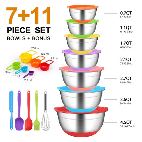 CHAREADA seven-size nesting set saves space and stores neatly