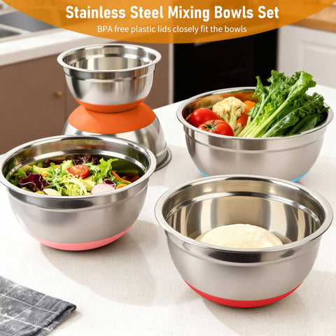 CHAREADA bowls fit standard refrigerator shelves for convenient storage