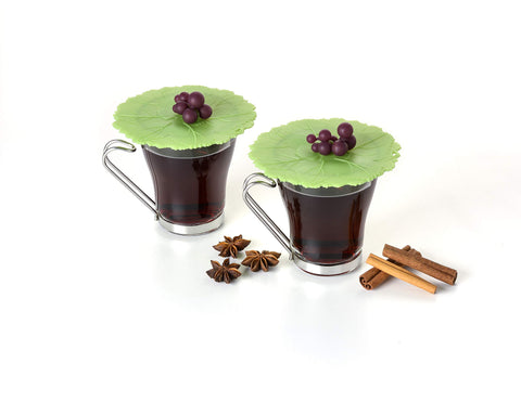 Charles Viancin grape drink cover protecting drinks from flying insects during outdoor gathering