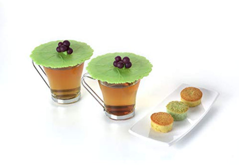 Charles Viancin grape leaf detail highlights silicone flexibility for easy fit
