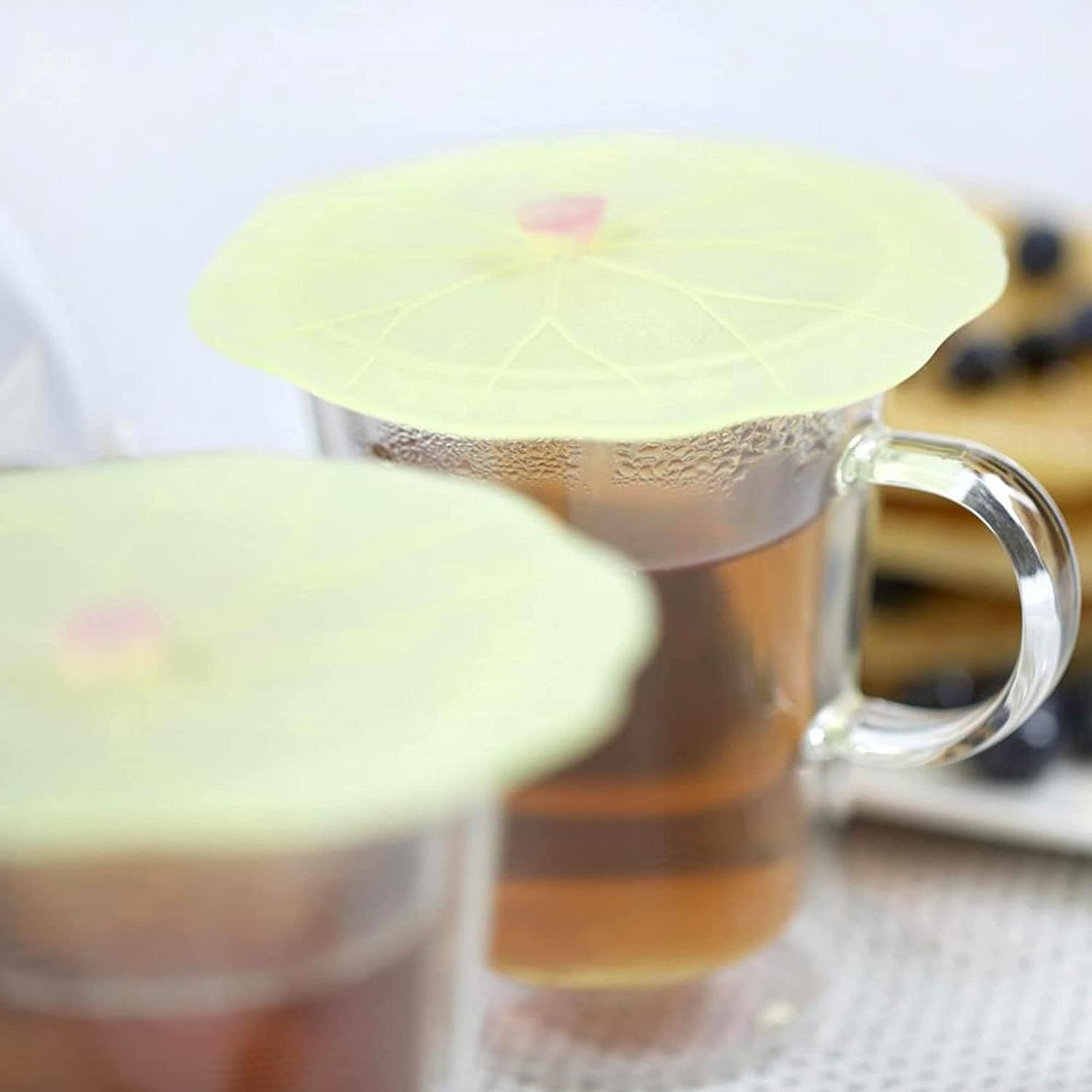 Lilypad drink covers keep hot beverages warm and cold drinks cool.