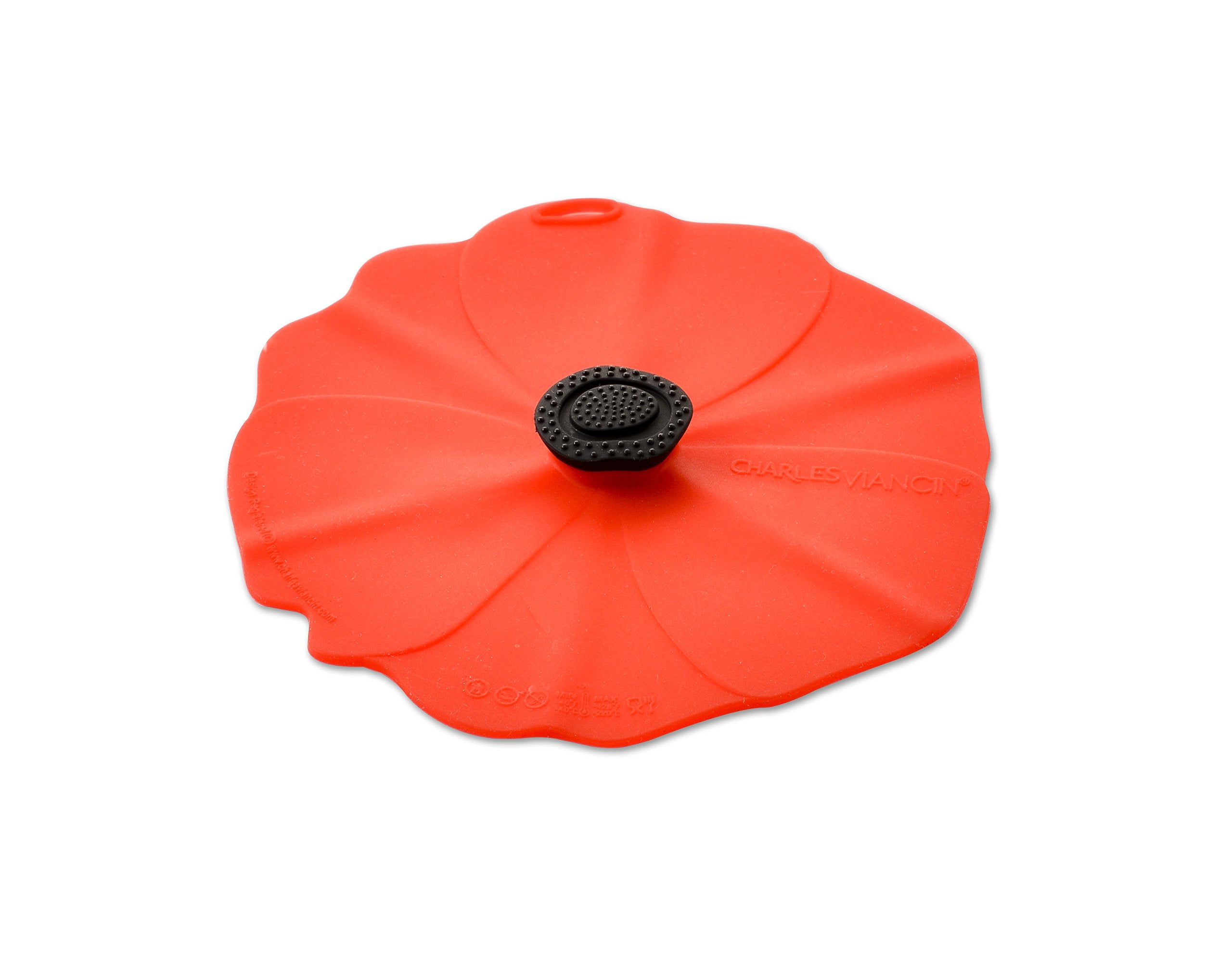 Charles Viancin Poppy drink covers set of 2 seal glasses airtight.