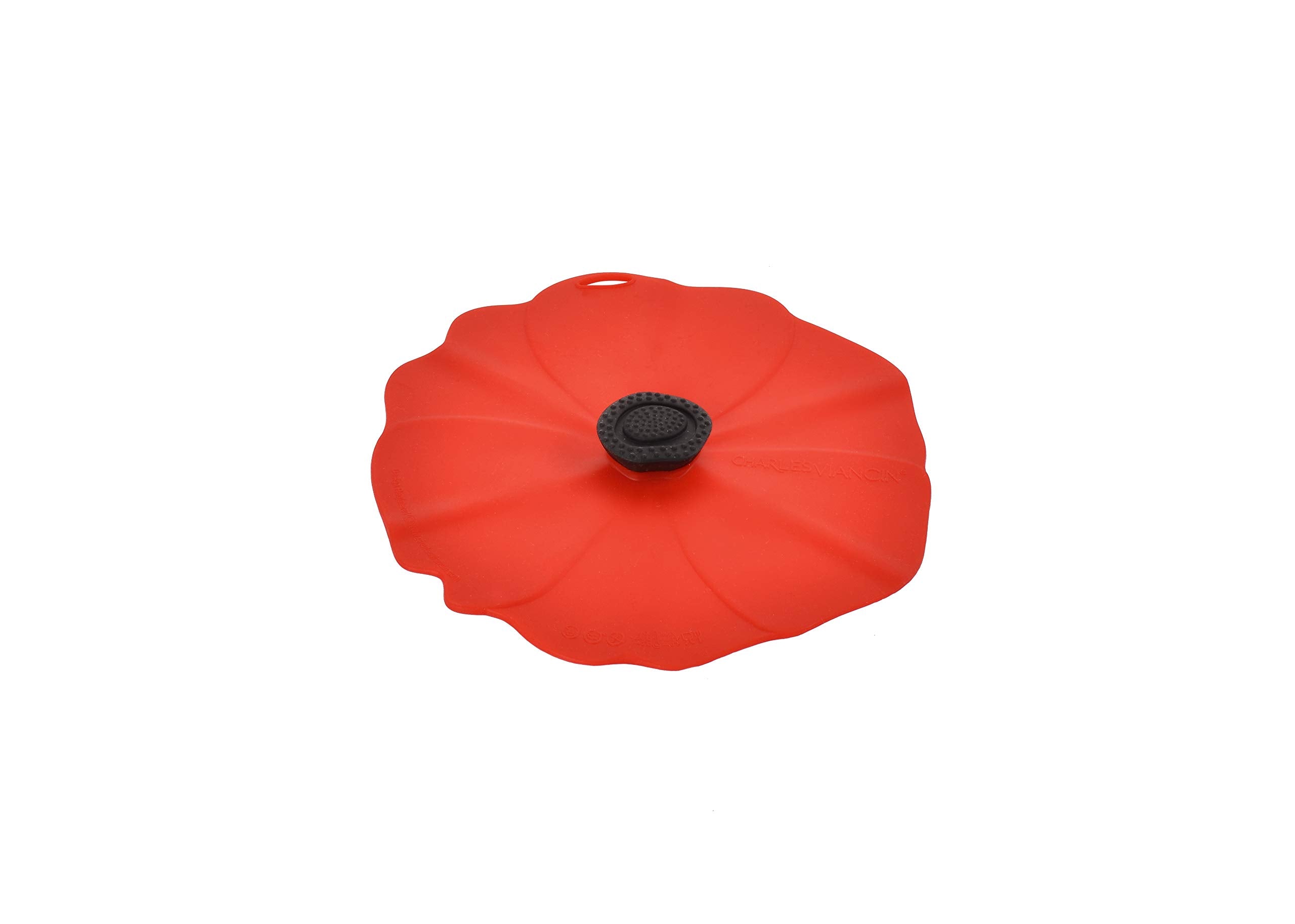 Charles Viancin Poppy lid forms an airtight seal on smooth rims for fresher leftovers.