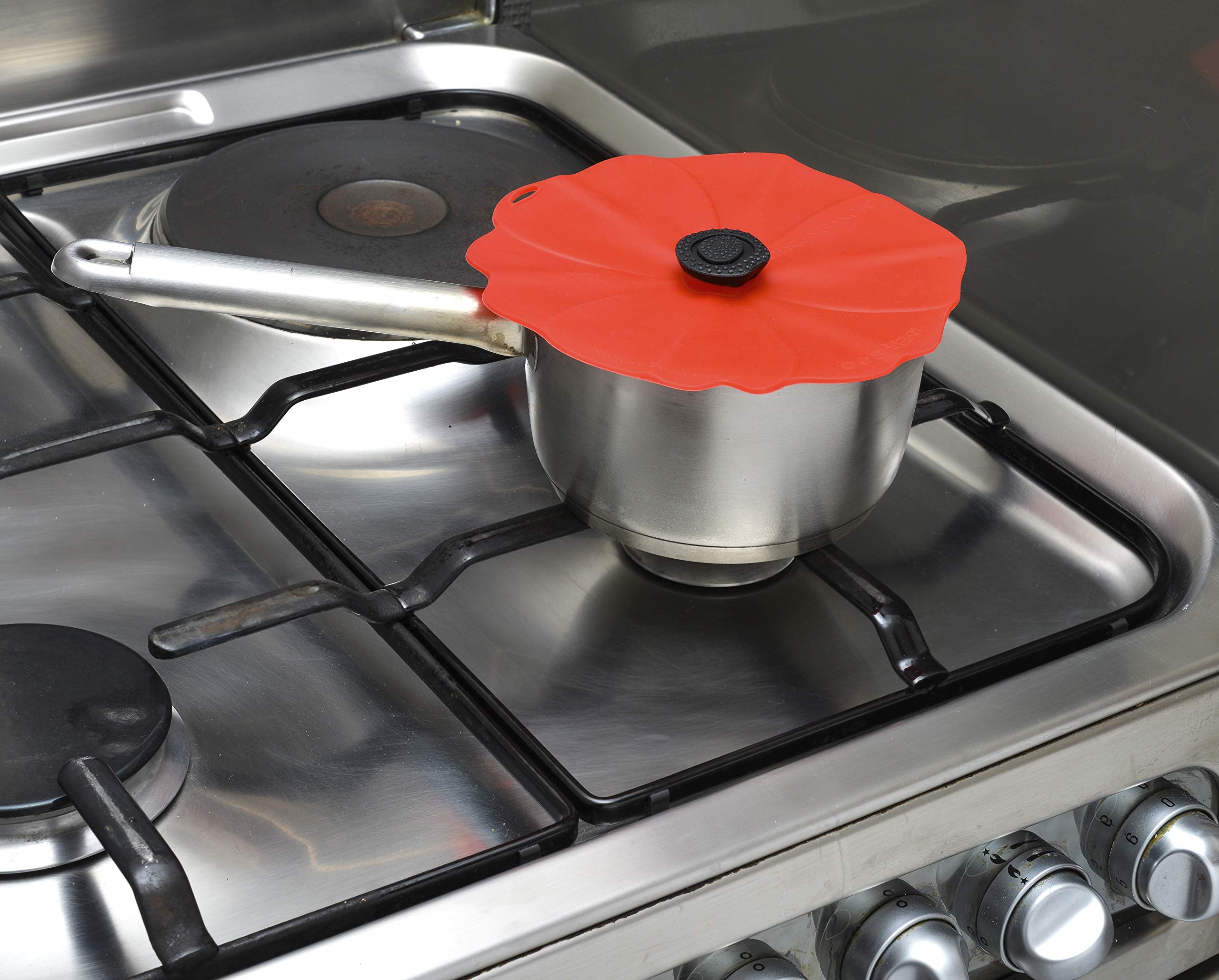 Charles Viancin Poppy lid fits many containers made of metal, glass, and plastic.