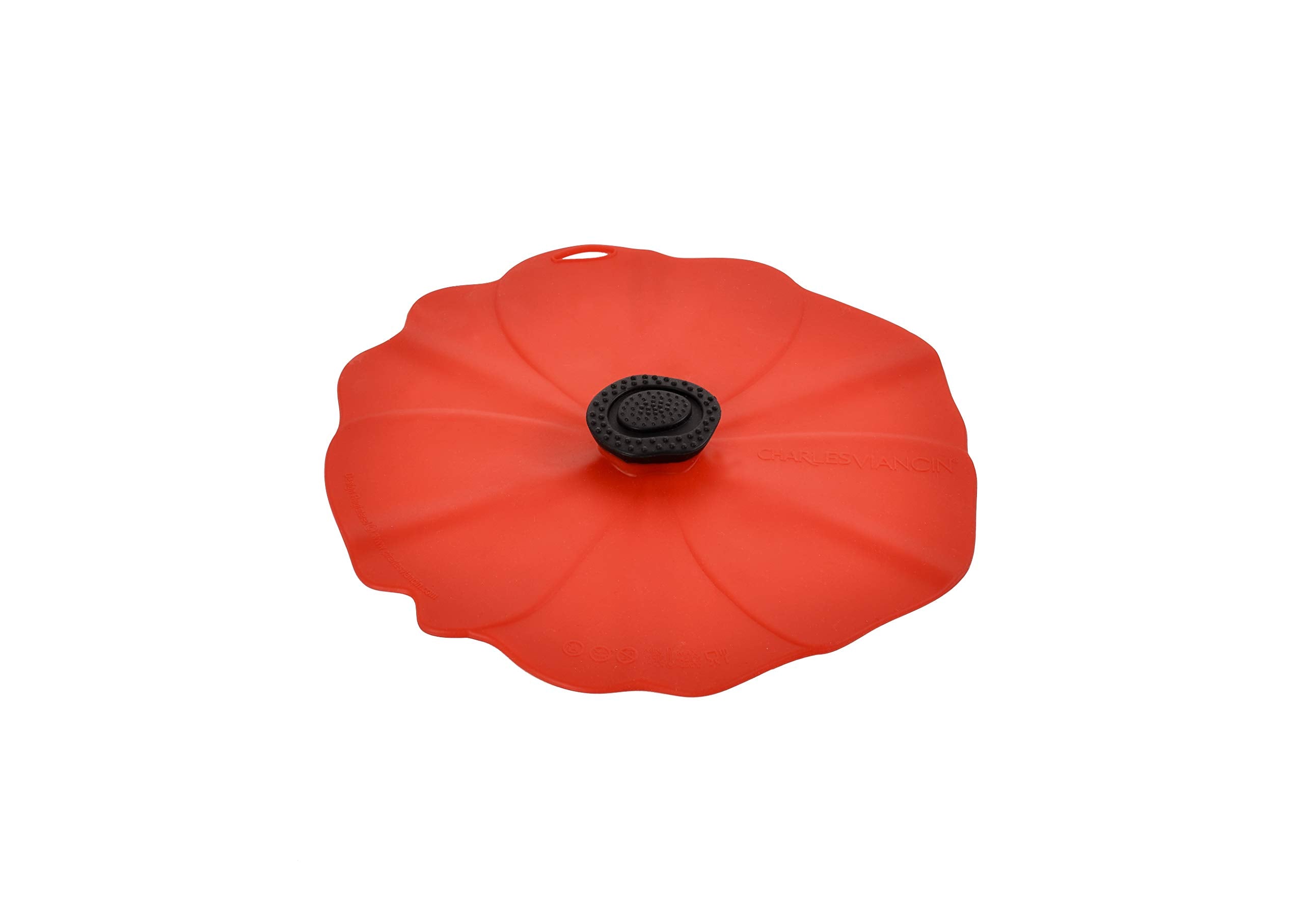 Charles Viancin Poppy silicone lid on a bowl seals in freshness and reduces spill risk.