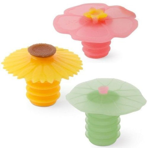 Charles Viancin sunflower wine stopper adds color while preserving wine aroma.