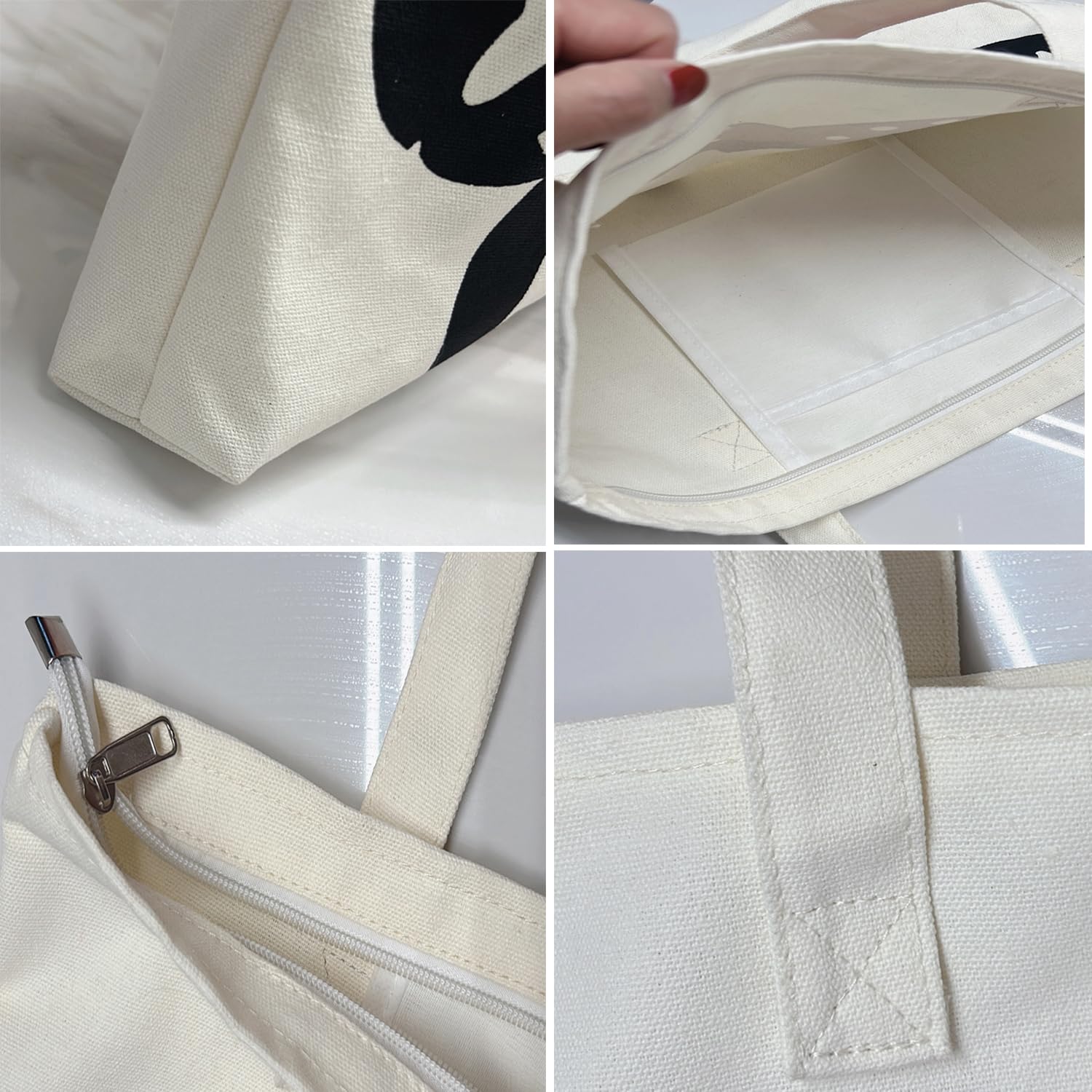 Charmory tote interior pocket helps keep keys and phone organized