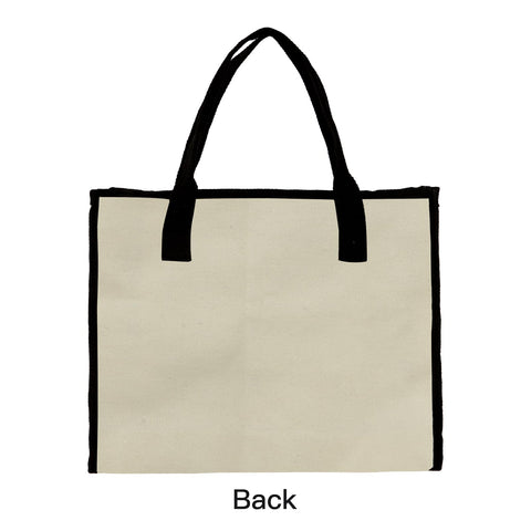 Charmory canvas tote inner pocket offers quick access to essentials