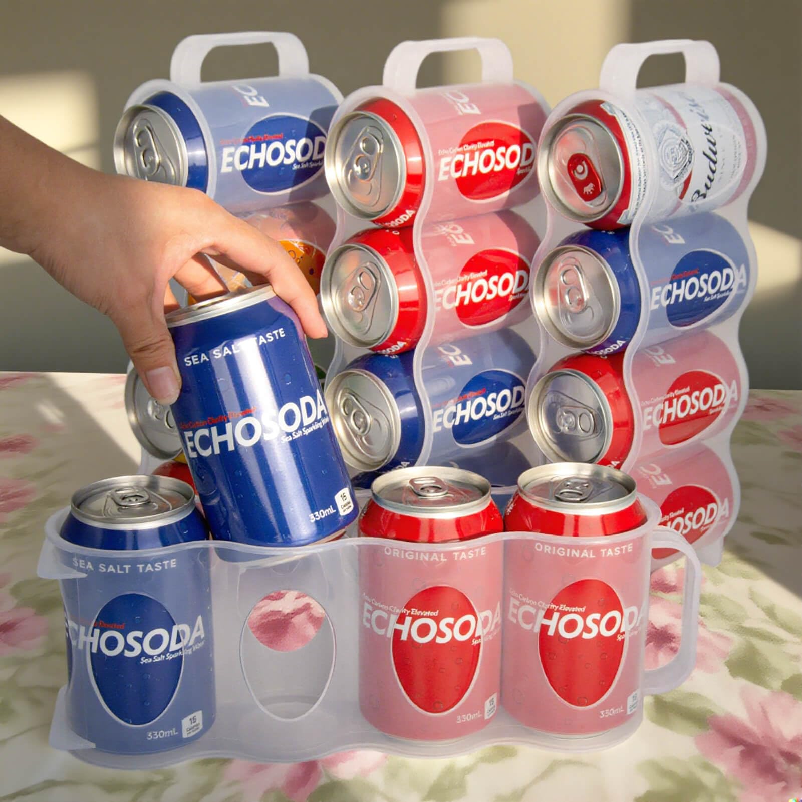 ChasBete stackable beverage cans rack suitable for beer and soda