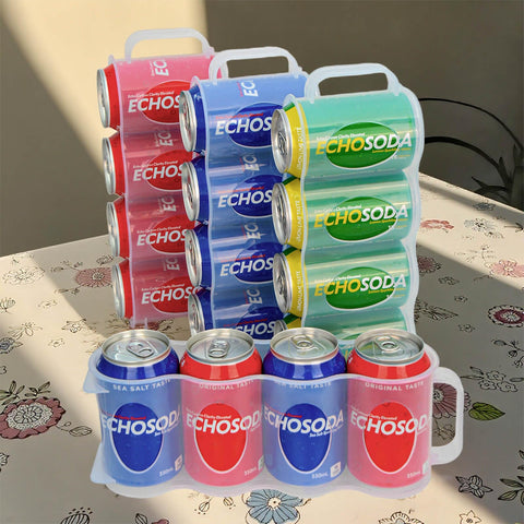 ChasBete ventilated fridge can holder with bottom airflow holes