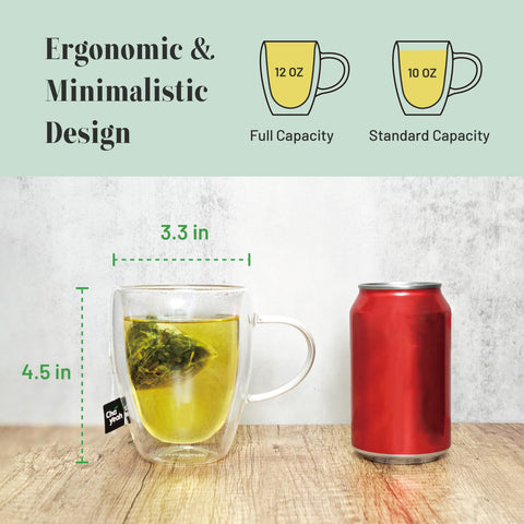 ChaYeah borosilicate glass offers a clear view of tea leaves unfurling and hues