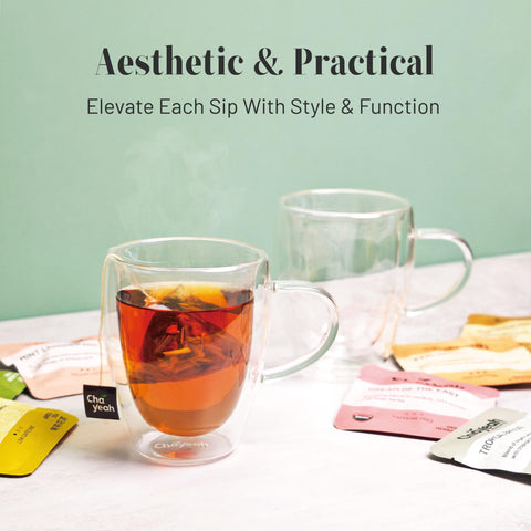 ChaYeah insulated cup with handle provides a secure grip for hot drinks