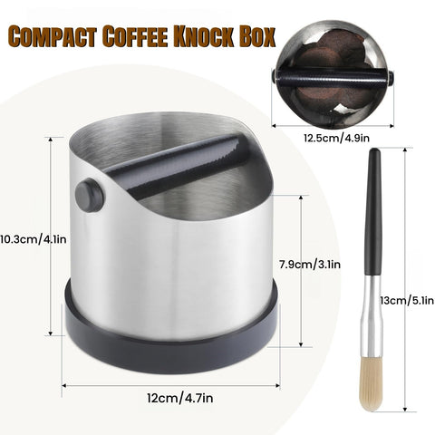 CHDEXU tilt-design knock box with wide opening for easy disposal