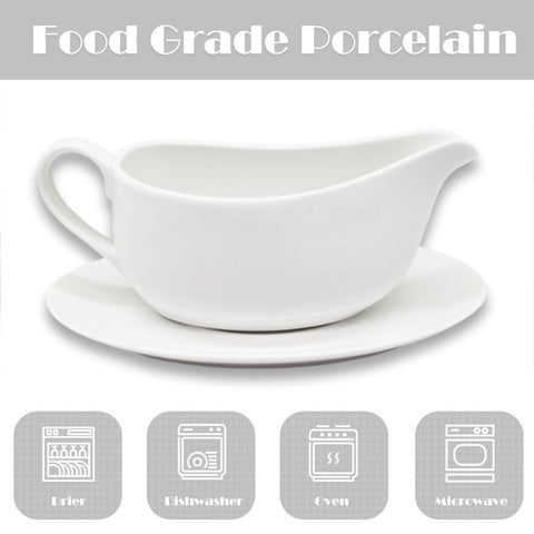 Cheardia microwave-safe ceramic gravy boat for quick reheats and easy cleanup.