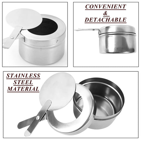 Cheardia stainless steel fuel holder resists rust for durable chafing heat.