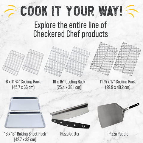 Checkered Chef gift-worthy baking rack set for aspiring bakers.