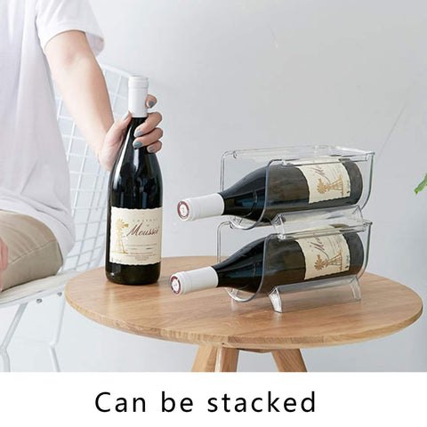 Cheeren fridge organizer showing two bottles stored