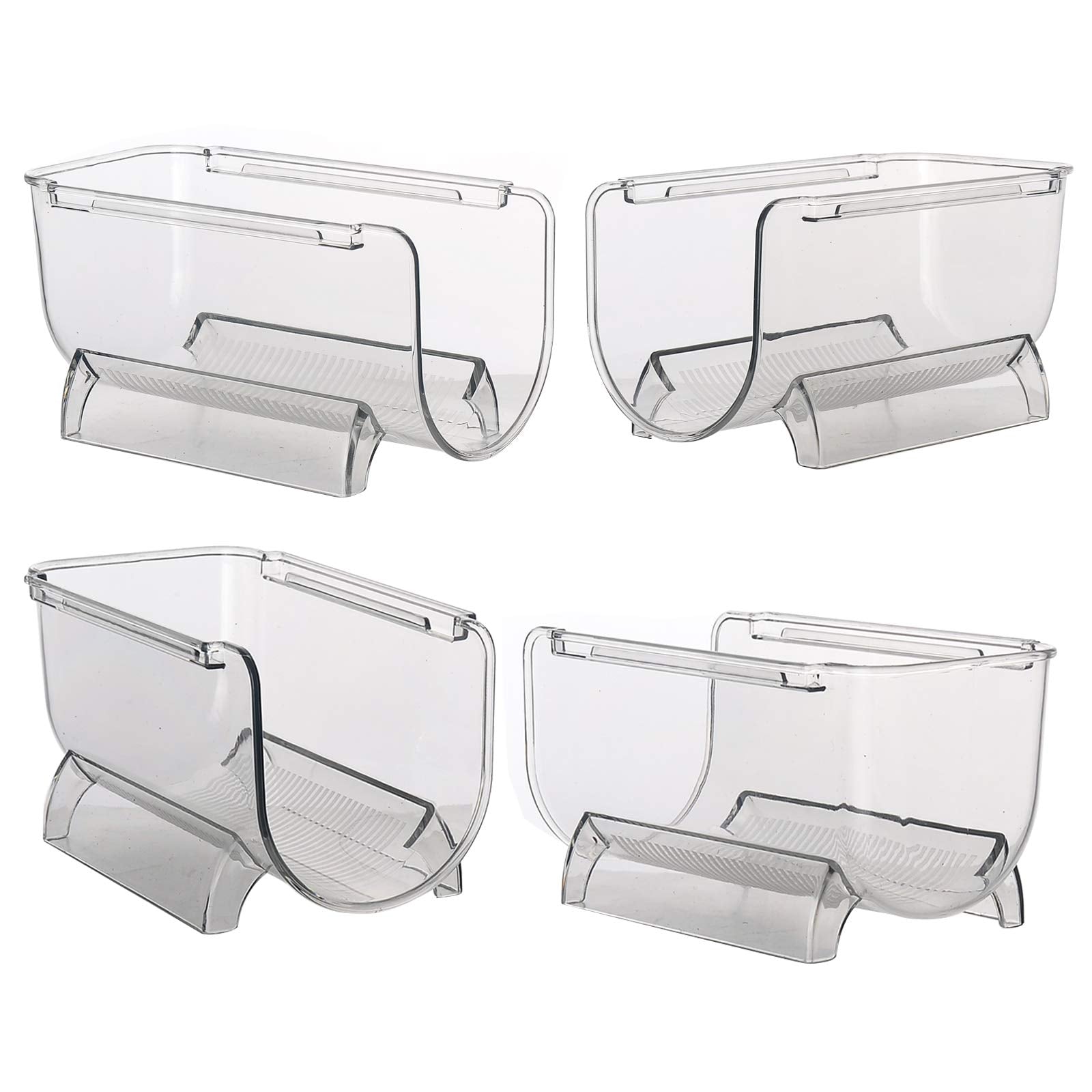 Cheeren plastic wine holder with no assembly in clear design