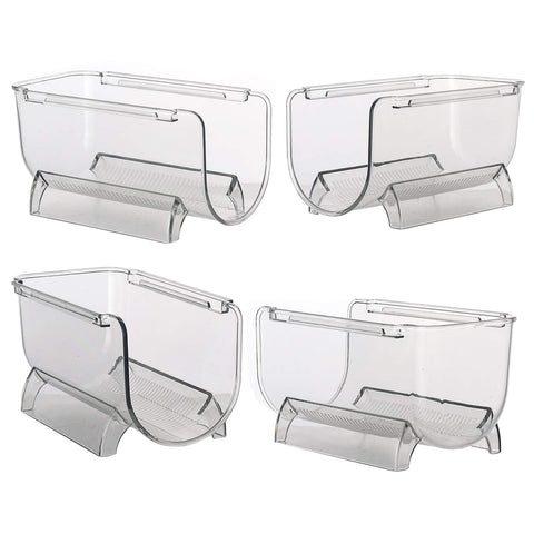 Cheeren plastic wine holder with no assembly in clear design