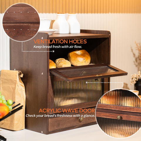 CheerNest bread box ventilation holes promoting airflow