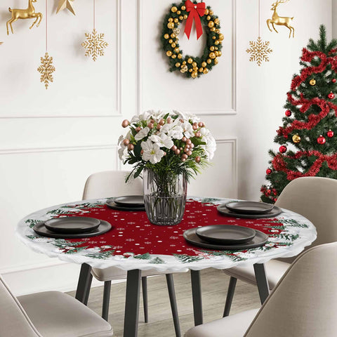 Chees D Zone Christmas dining tablecloth for both indoor and outdoor settings