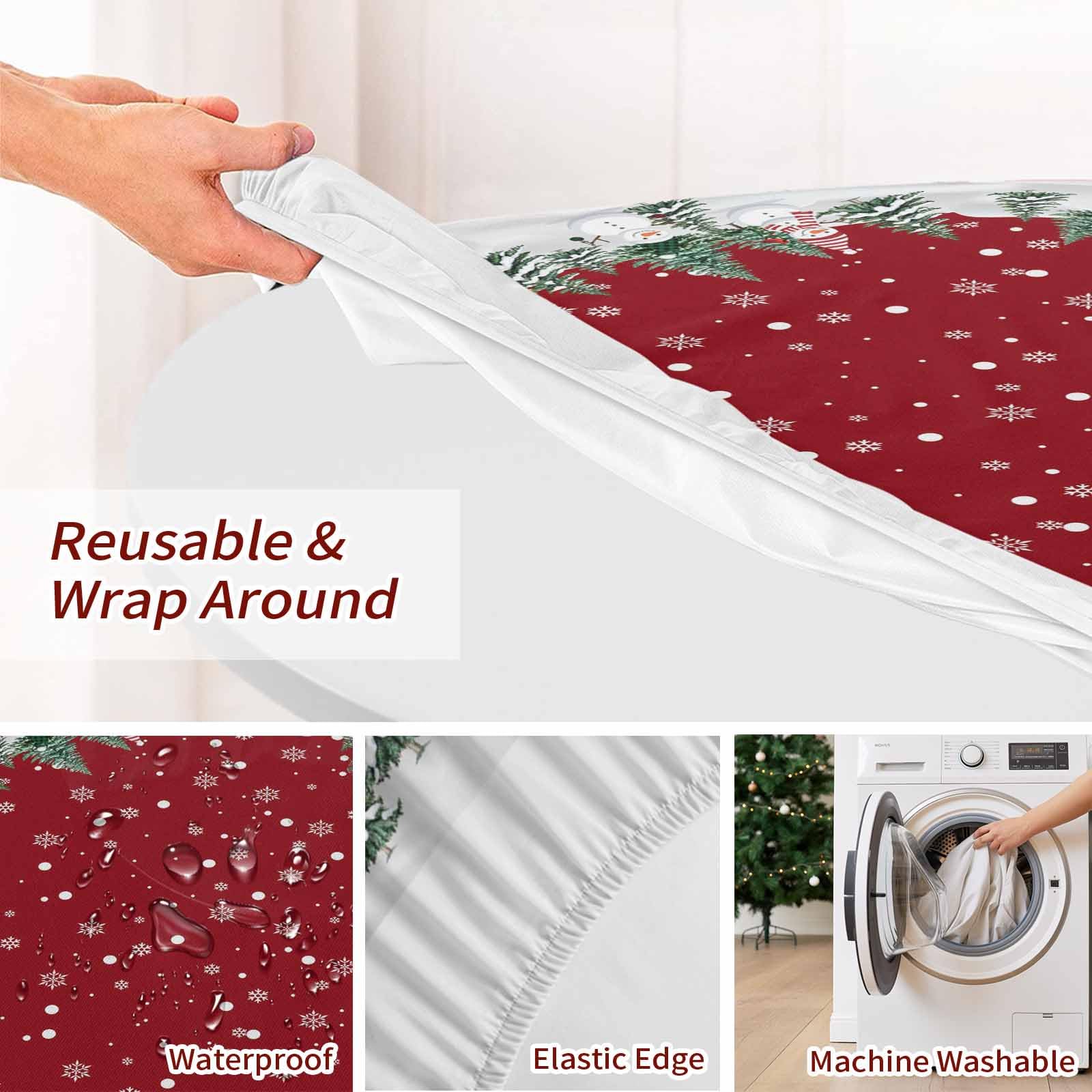 Chees D Zone easy-care round table cover easy to wash and maintain