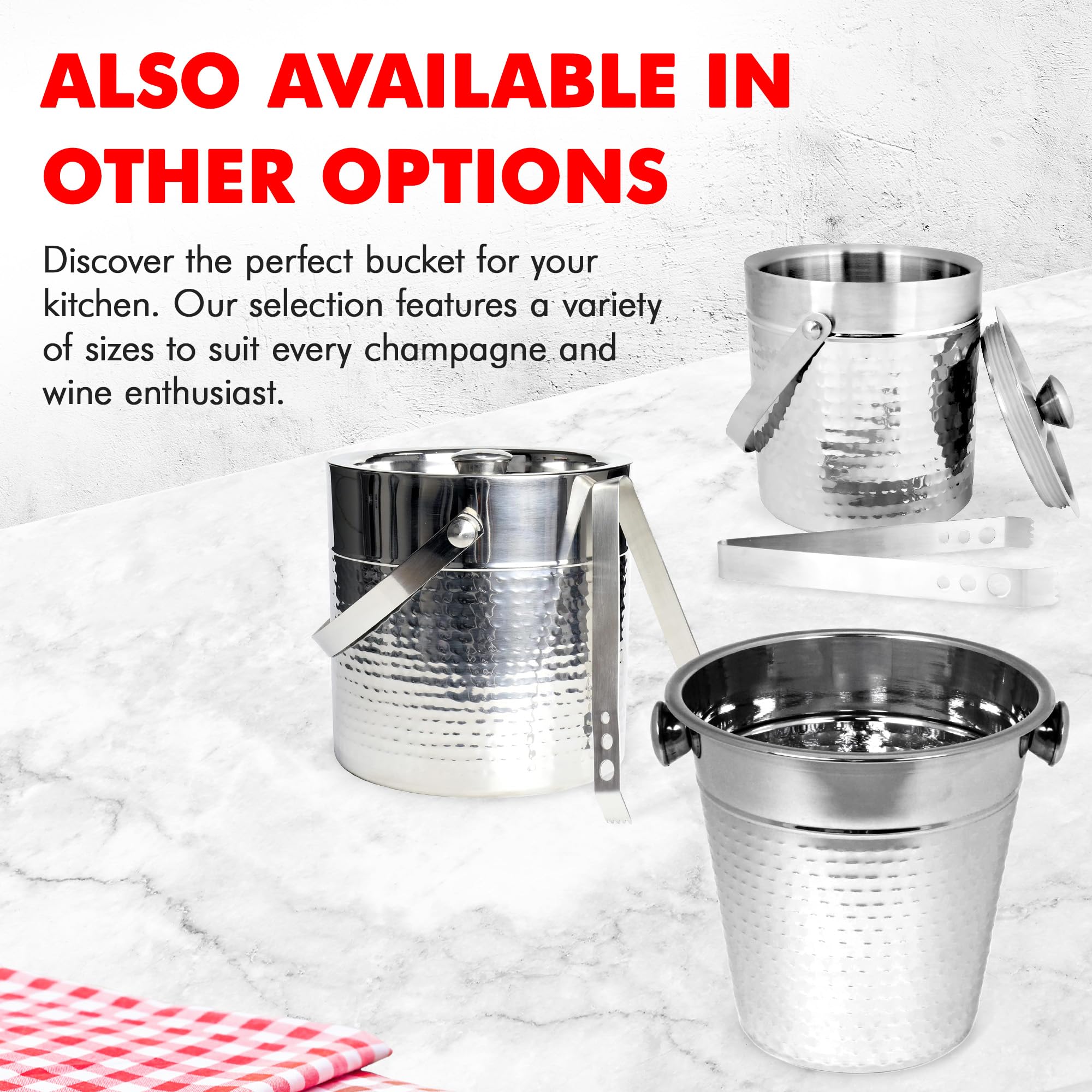 Chef Craft champagne bucket creates a refined focal point at gatherings