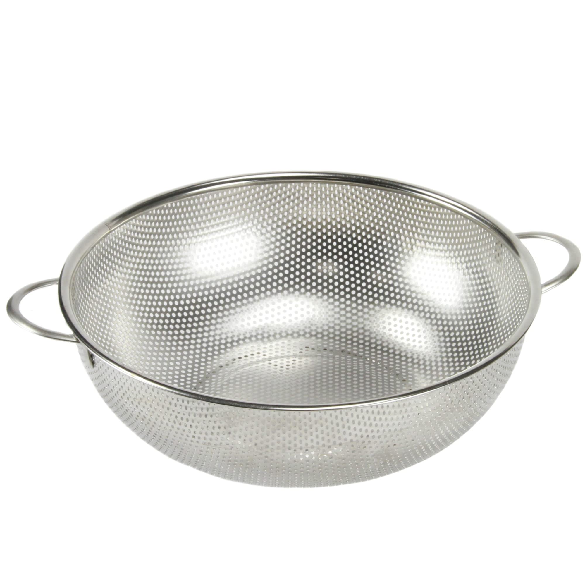 Chef Craft Select microperforated colander, front view, ideal for quick, efficient straining.