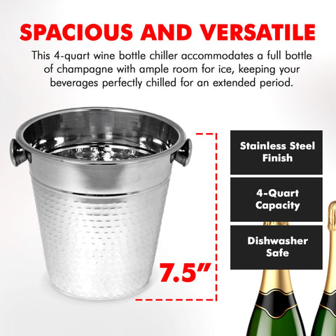 Chef Craft mirrored stainless steel finish elevating table presence