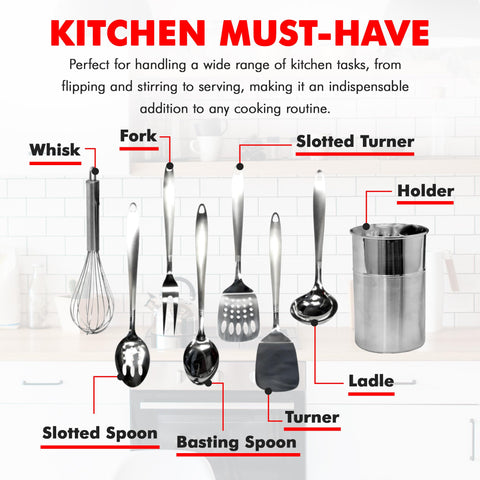 Chef Craft slotted spoon for straining and stirring with ease.