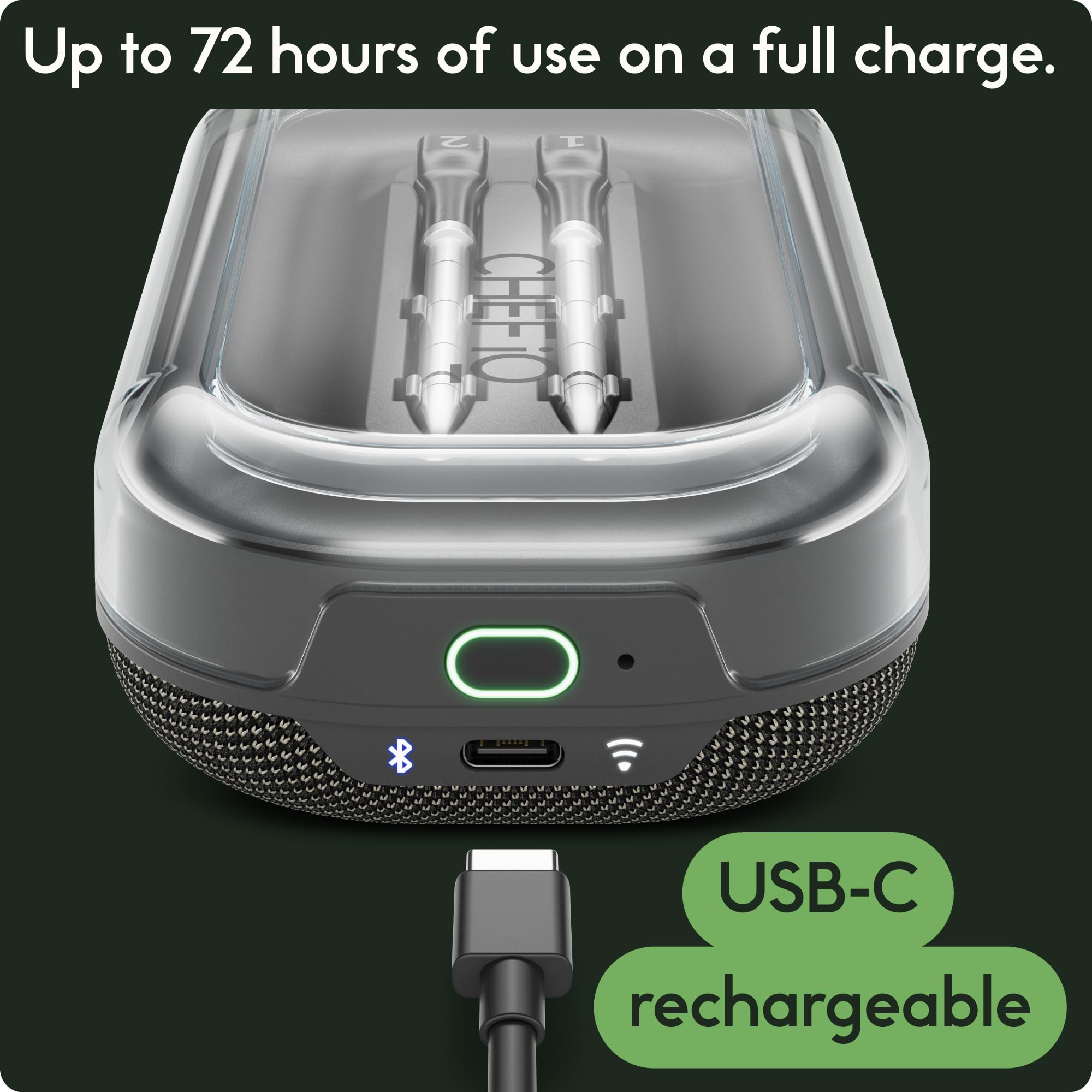 CHEF iQ Sense dishwasher-safe probes simplify cleanup after cooking.