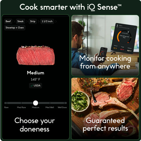 CHEF iQ Sense long-range Bluetooth lets you monitor remotely