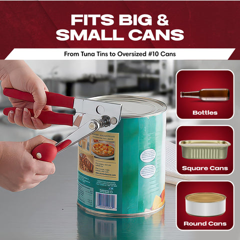 Chef Master commercial-grade construction withstands busy kitchen workloads.