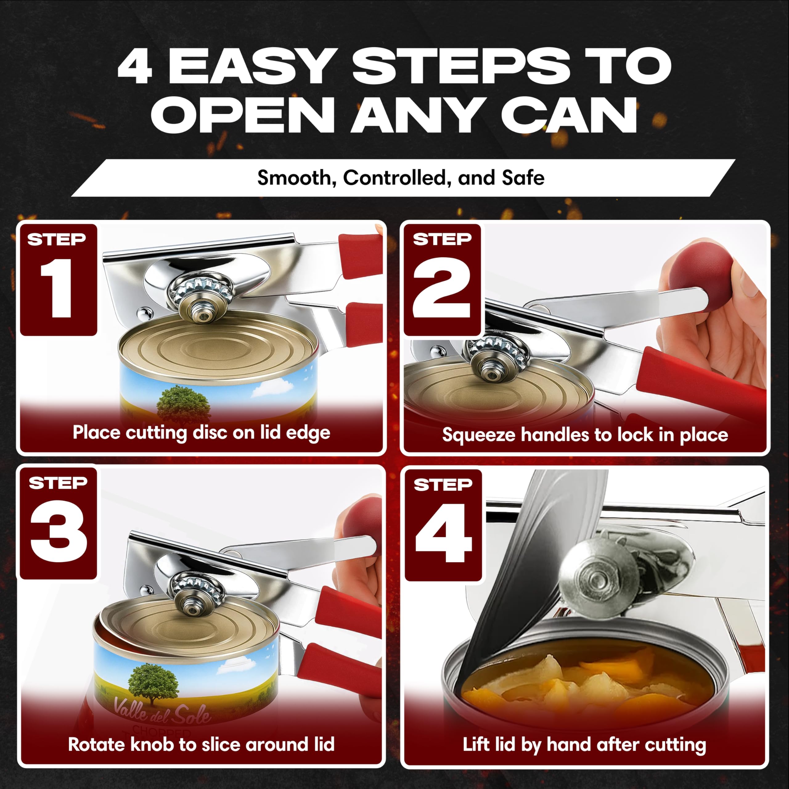 Chef Master easy-clean design prevents residue buildup and simplifies maintenance.