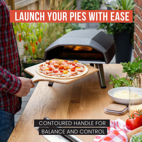 Chef Pomodoro multi-purpose peel doubles as prep board and finishing surface