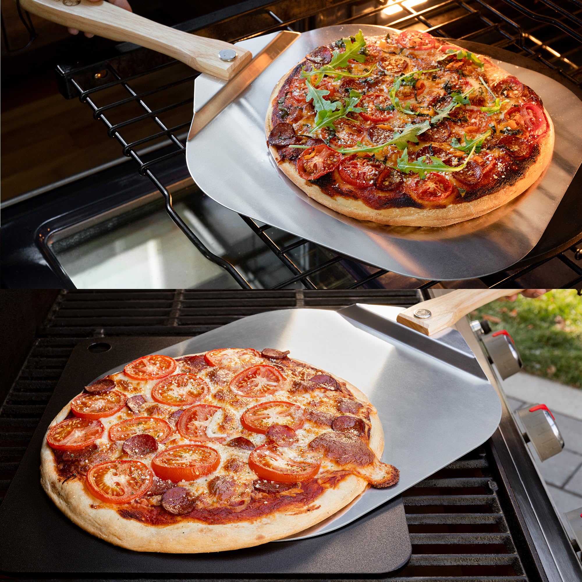 Chef Pomodoro easy-transfer of pizzas and pastries without burns.