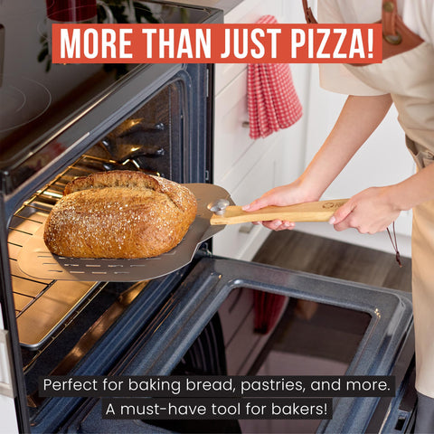 Chef Pomodoro doubles as a cake lifter for pastries.