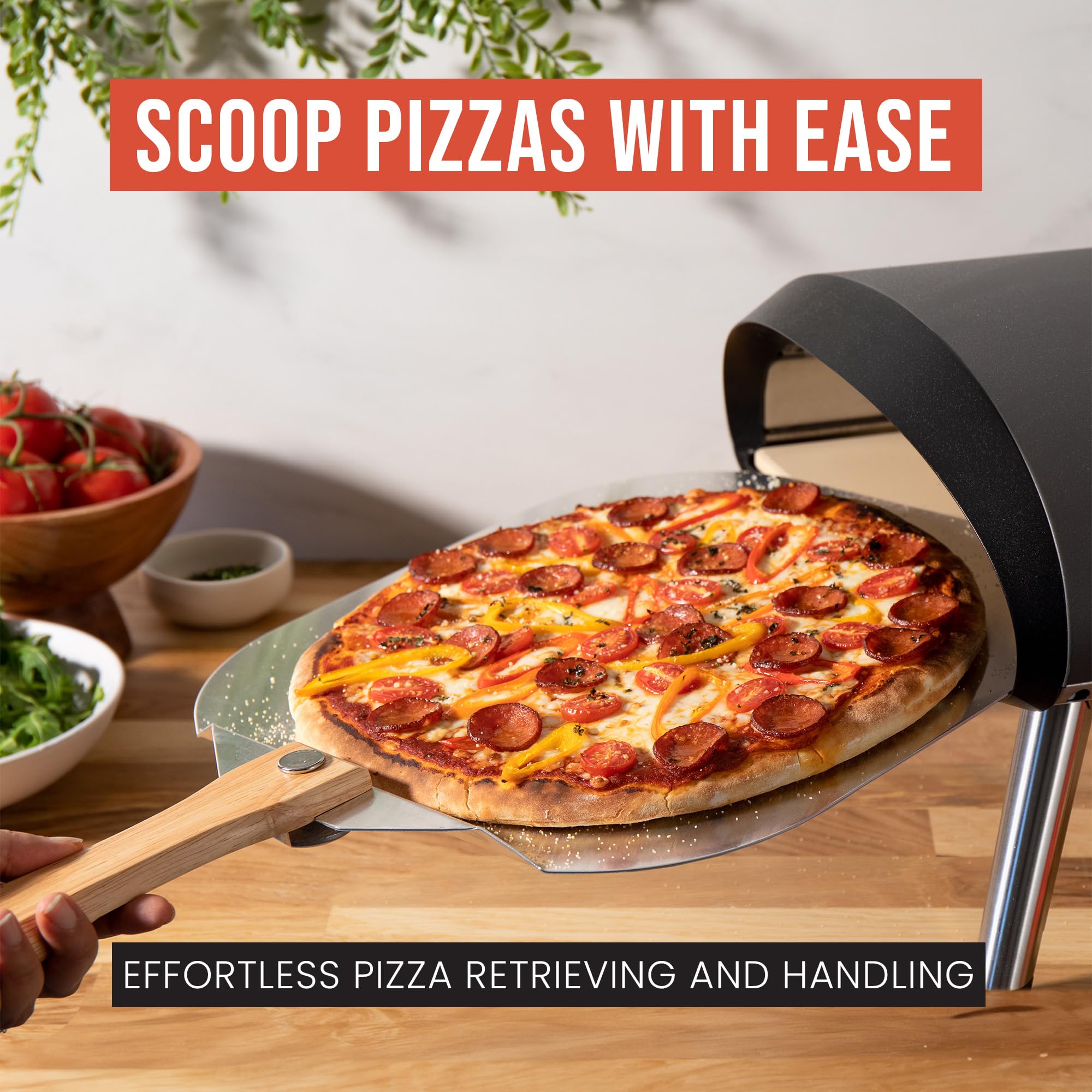 Chef Pomodoro compatible with popular ovens and grills for versatile cooking.