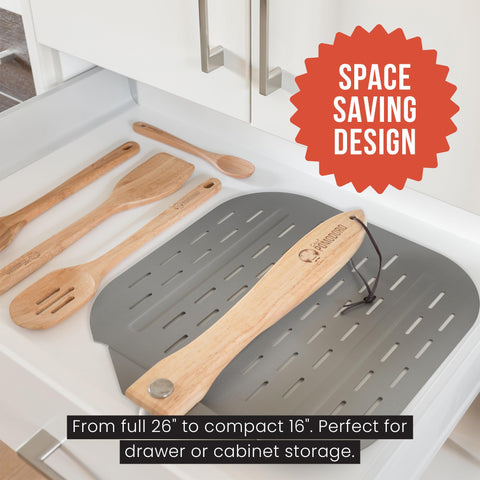 Chef Pomodoro natural pine wood and aluminum construction durability.
