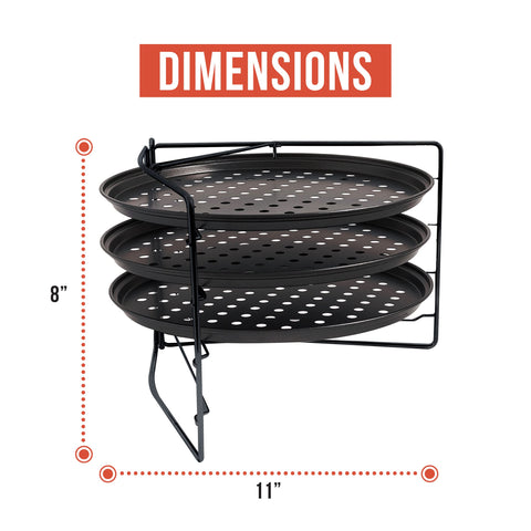 Chef Pomodoro rack system with pans ready for multi-layer baking.