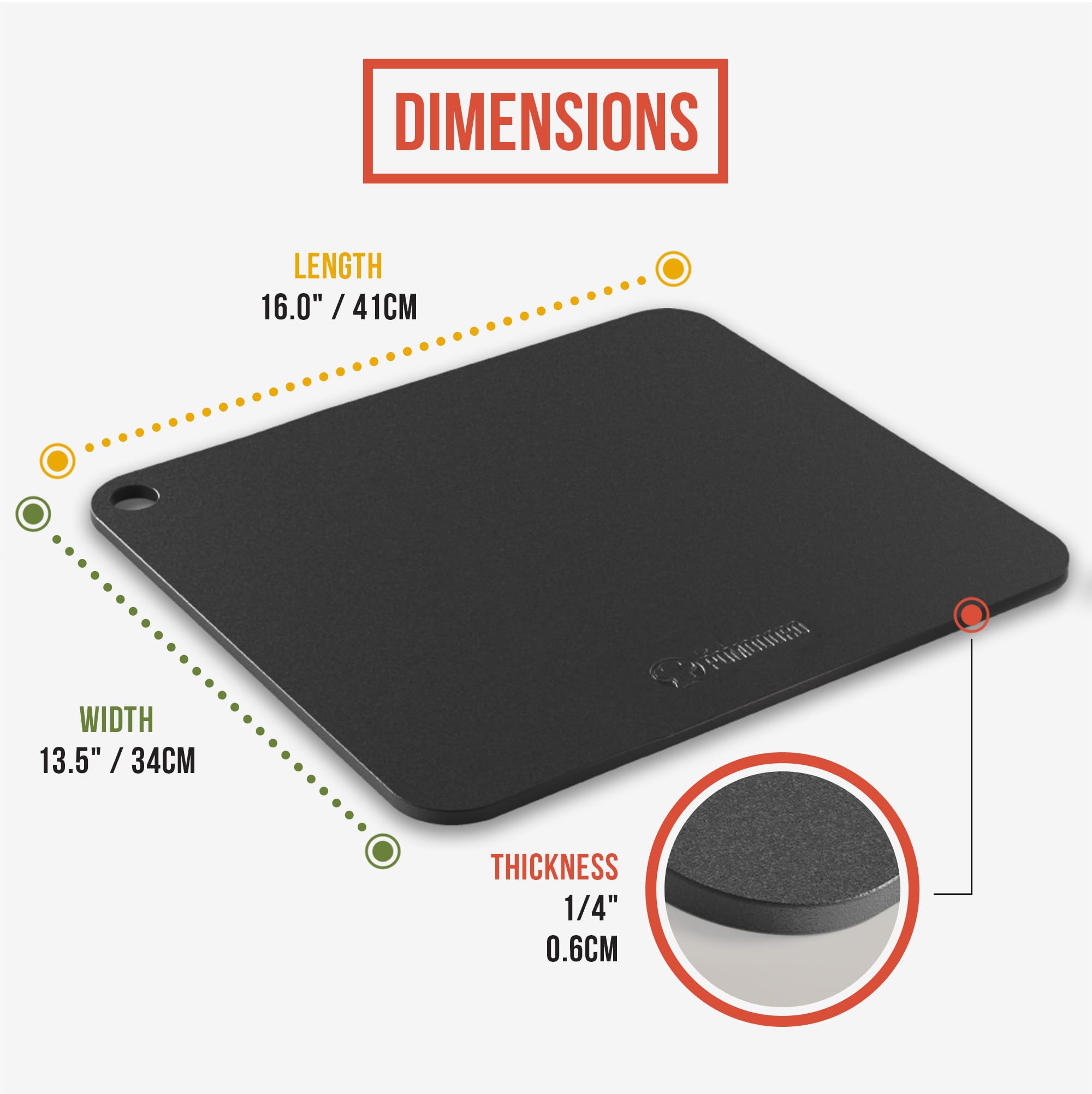 Chef Pomodoro pizza steel pre-seasoned for instant oven use