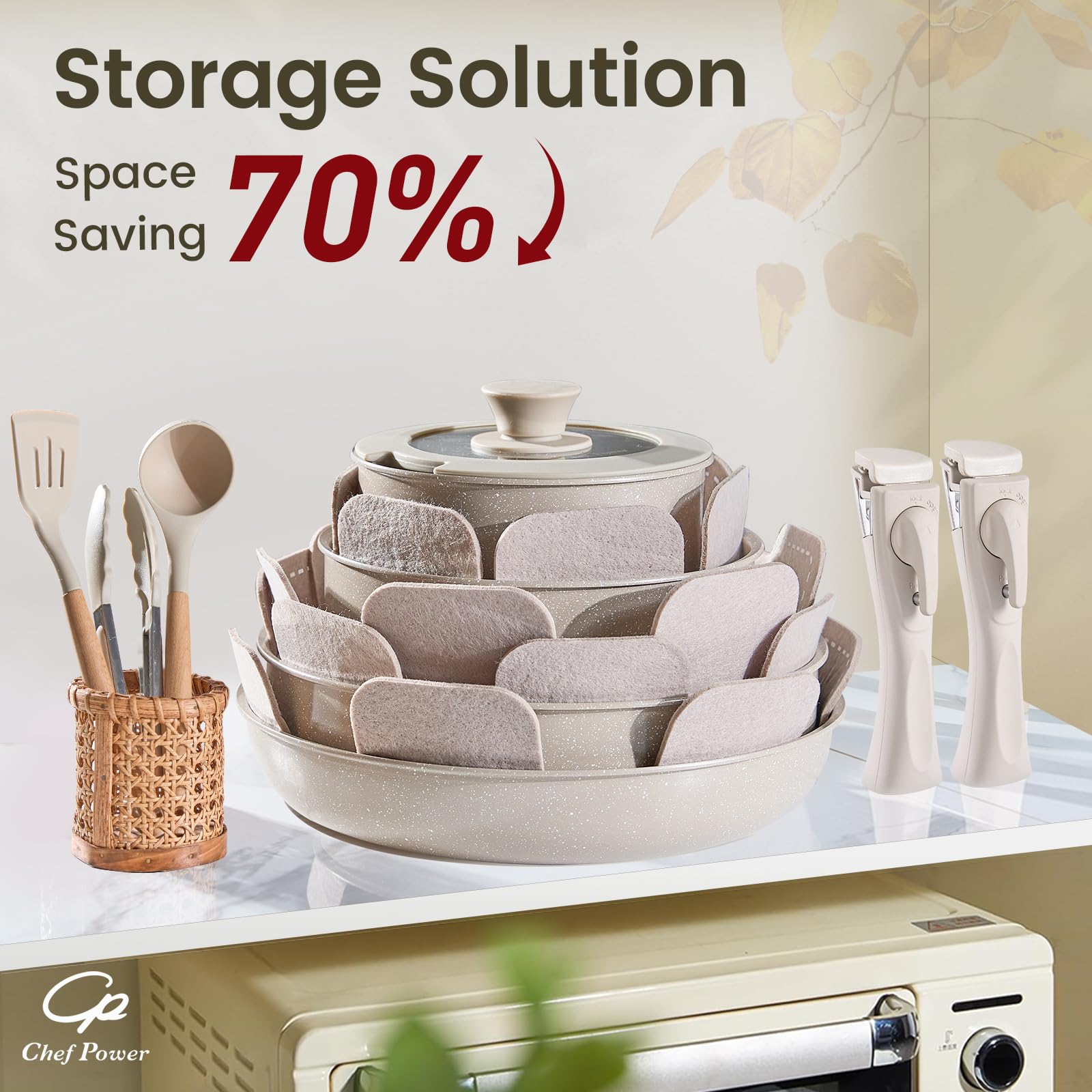 Chef Power: tapas de silicona para sellar y conservar alimentos con seguridad.