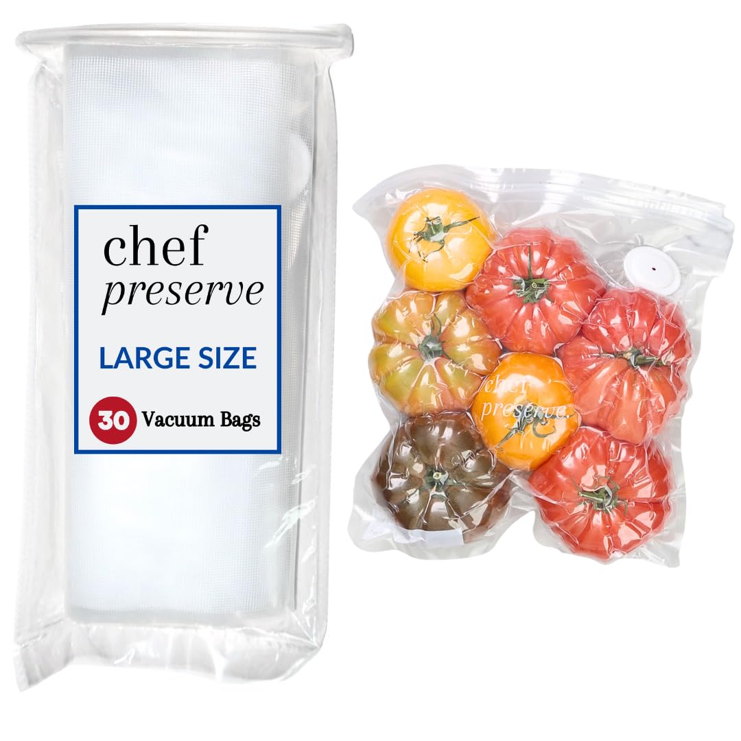 Chef Preserve bags with airtight seal keep foods ultra-fresh and odor-controlled.