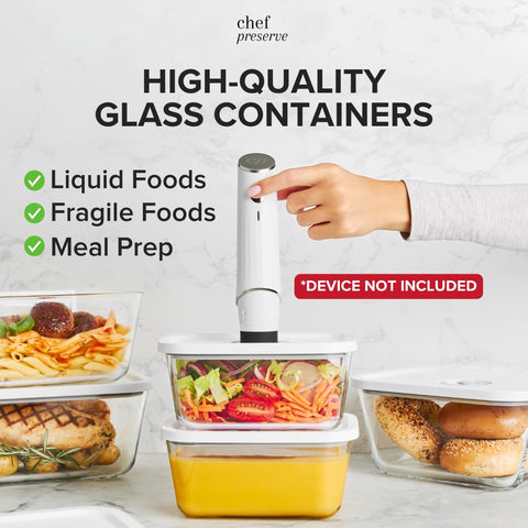 Chef Preserve large airtight glass container for bulk storage.